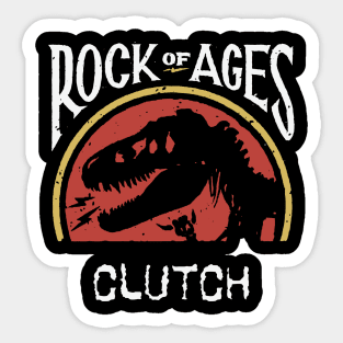 clutch rock of ages Sticker